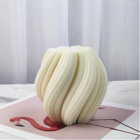 Dalgalı Geometrik Mum Kalıbı(M)